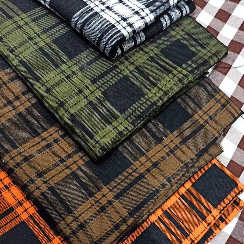 Ready Supply of Yarn-Dyed Flannel Plaid Cloth, Brushed Plaid Cloth, Spring & Fall Women's and Children's Clothing Plaid Cloth