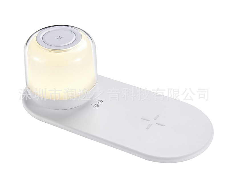 Bluetooth小型スピーカー ワイヤレス充電器 ホームナイトライト サブウーファー 卸売 LEDデスクランプ ナイトライト|undefined