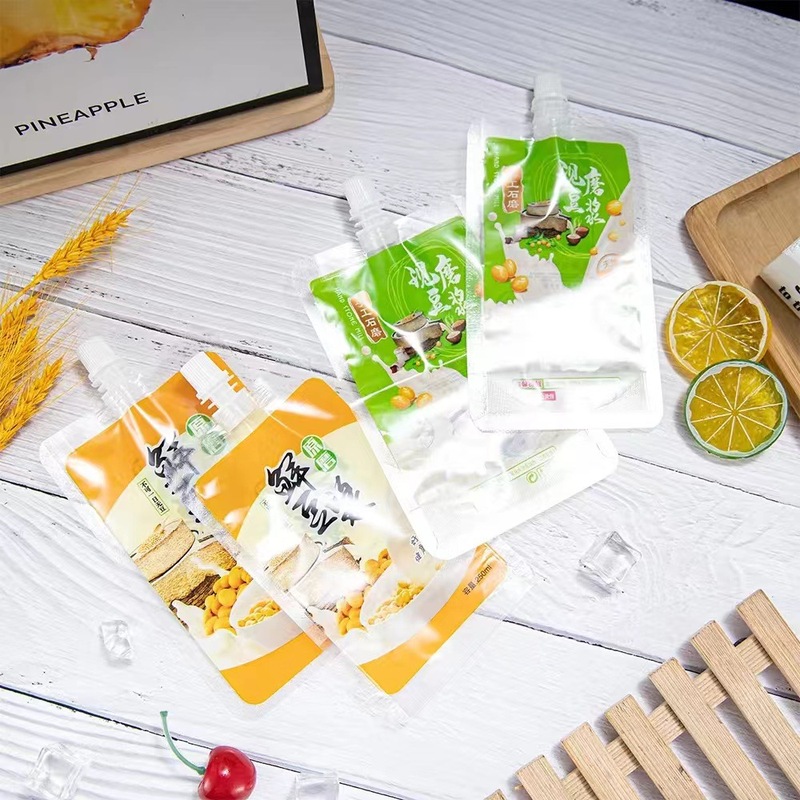使い捨て豆乳吸口袋携帯用牛乳飲料液体包装袋商用豆乳包装袋|undefined