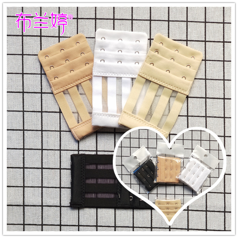 Stretchy Bra with Triple-Row Back Hooks, Stainless Steel Underwire Bust Enhancer with Extended Clasp