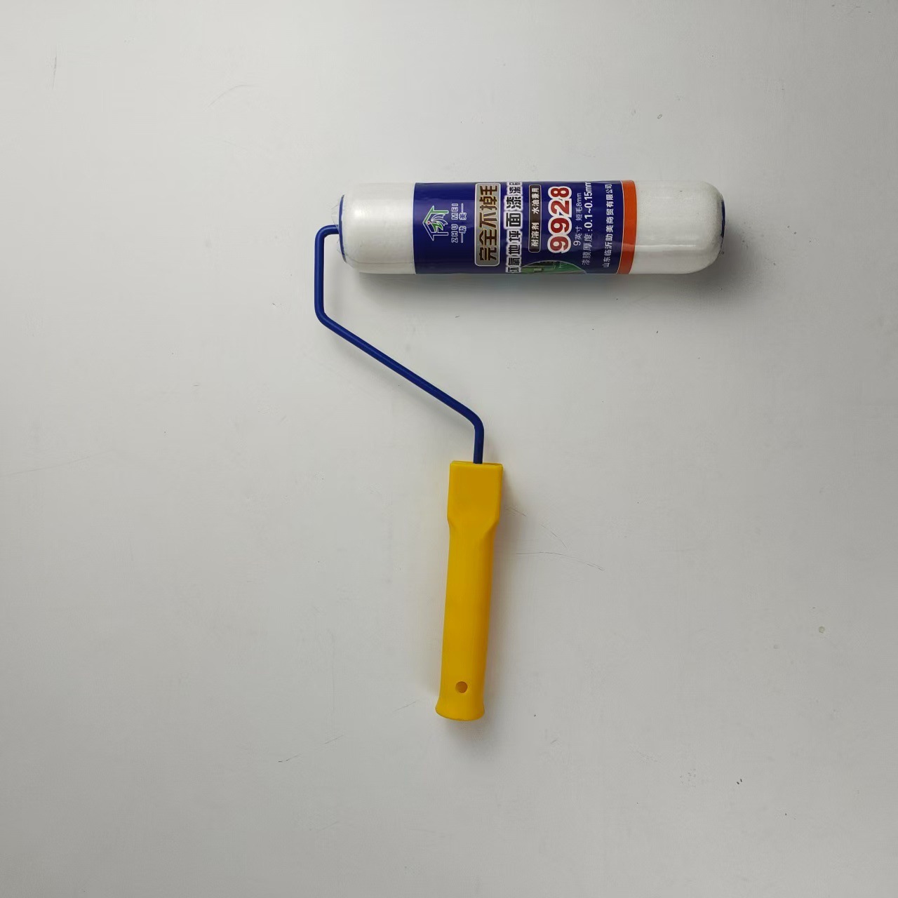 Cepillo de rodillo de pelo largo de alta calidad de 9 pulgadas de fusión en caliente fija, pintura de látex resistente a la corrosión, pintura, cepillo de rodillo de pared interior impermeable