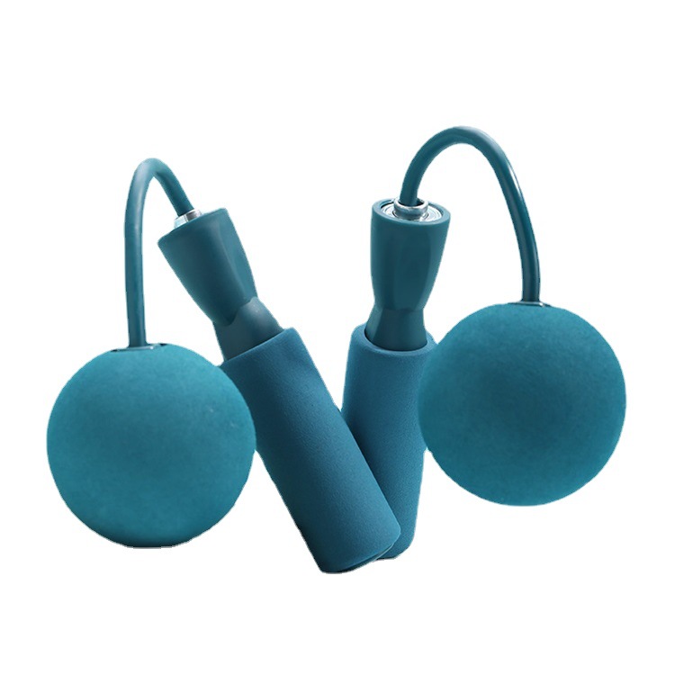 Skipping Rope Wholesale Fitness Sports Supplies Weight-Bearing Ball Steel Wire Skipping Rope Sponge Bearing Cordless Skipping Rope Adult Dual-Use
