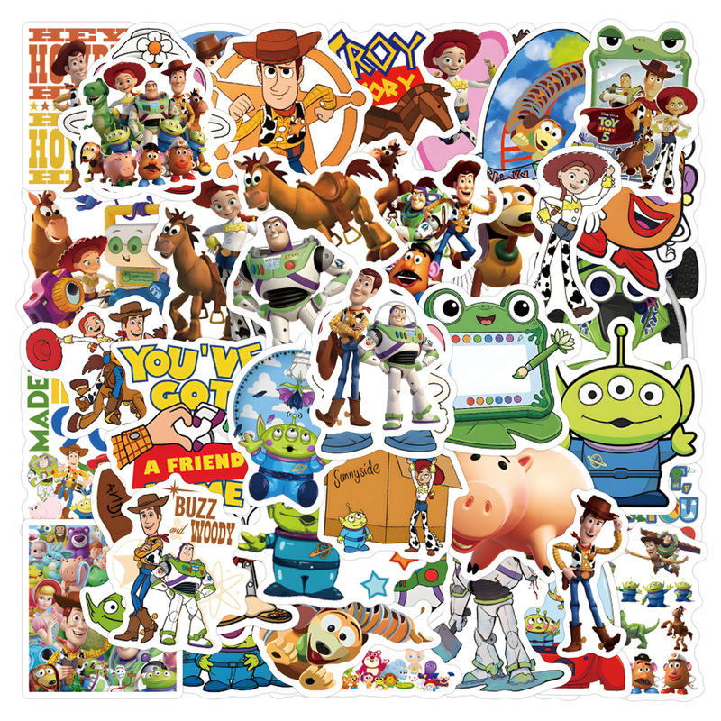 55 New Toy Story Stickers, Graffiti Stickers, Decorative Stickers for Water Bottles and Skateboards, Personalized Stickers, Wholesale from the Manufacturer