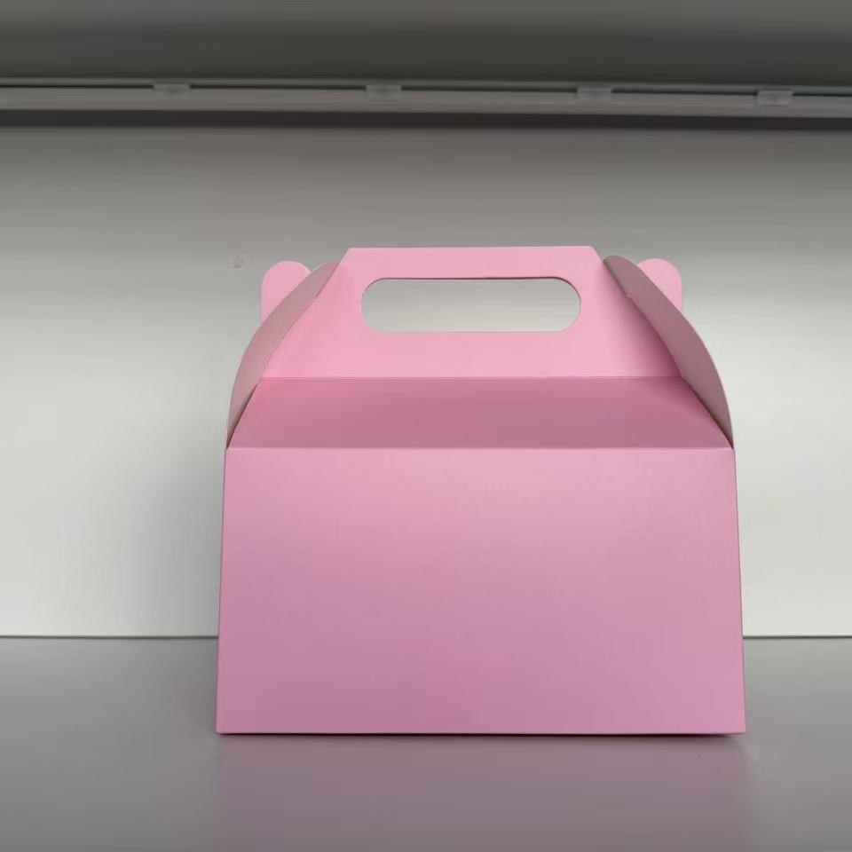 Explosiva transfronteriza al por mayor caja de dulces de cuerno multicolor caja de papel de embalaje de dulces de fiesta de vacaciones caja de embalaje portátil lisa