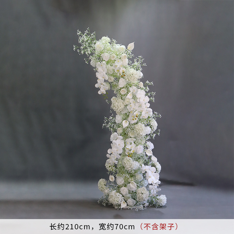 新款婚庆铁艺跨境拱门满天星花架牛角门户外婚礼布置拱门结婚装饰|undefined