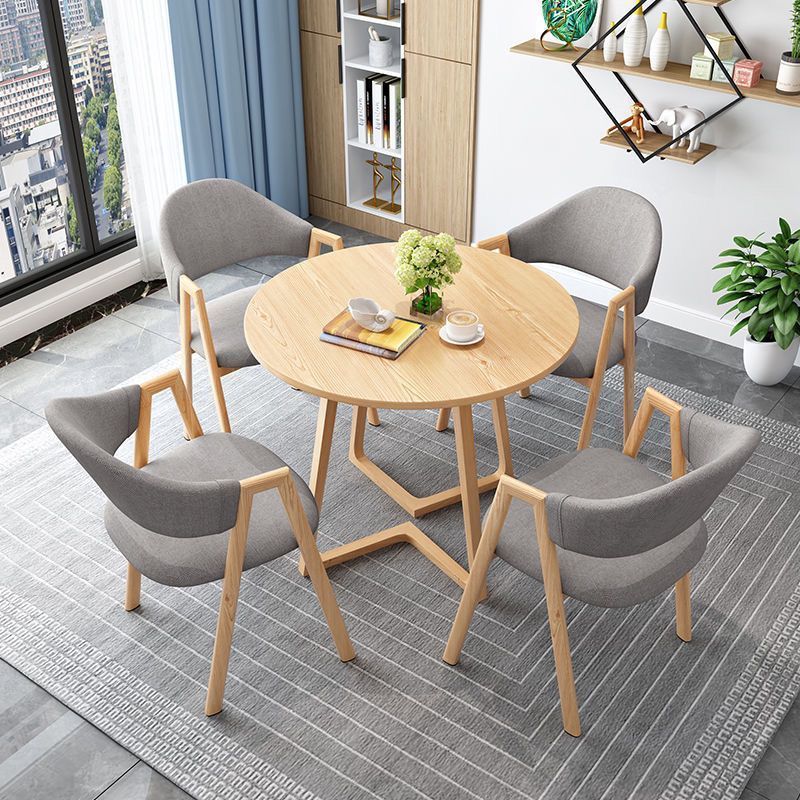 Nordic Light Luxury Negotiation Table and Chair Combination Sales Office Leisure Reception Modern Simple Coffee Milk Tea Shop Small Round Table