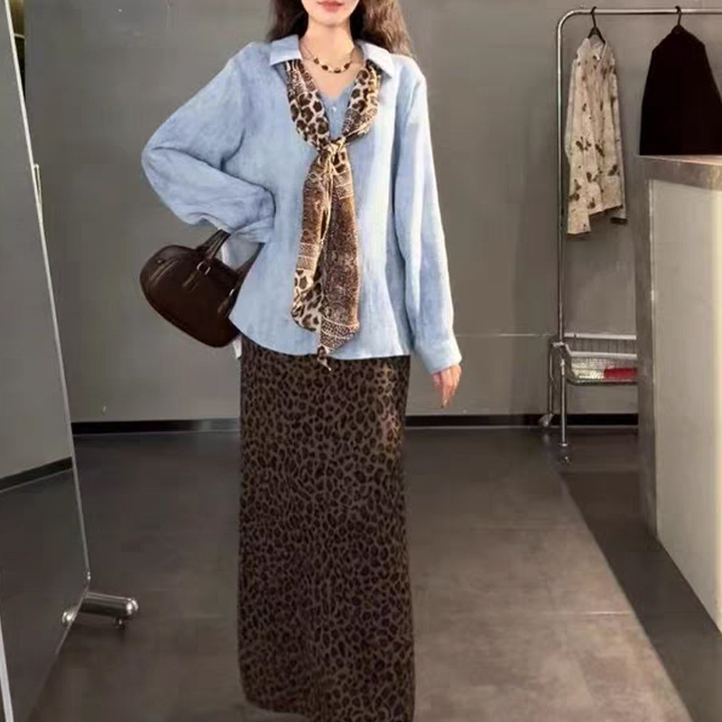衬衫女设计感小众秋款气质高级感宽松百搭长袖上衣女+马甲套装子|undefined