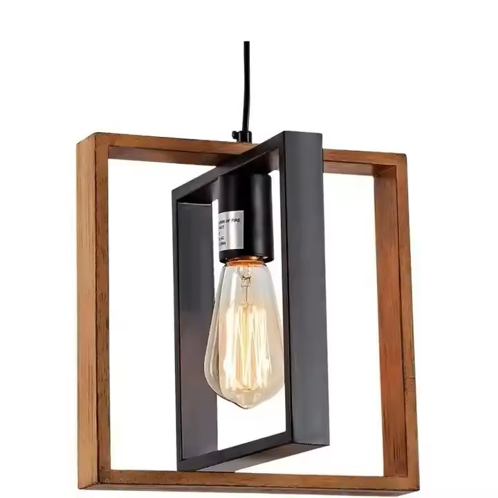 Lámpara de cuerda de cáñamo de metal negro retro lámpara de la sala de estar industrial estilo nórdico decoración creativa hierro forjado