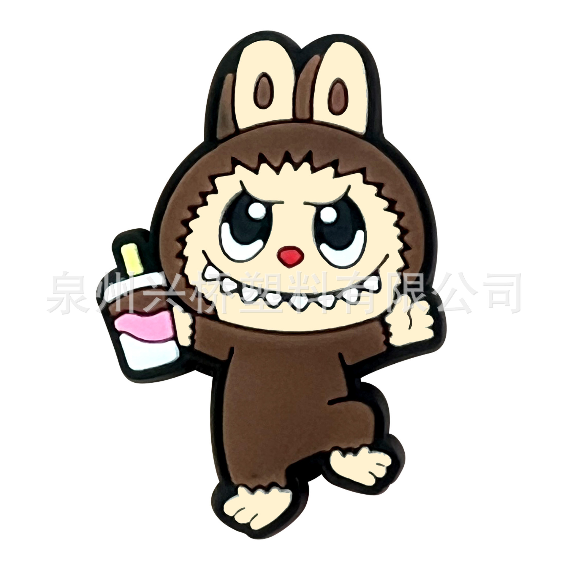 Labubu クロスボーダークロックス diy アクセサリーかわいい PVC ソフトゴム装飾バックル卸売クロックス靴アクセサリー