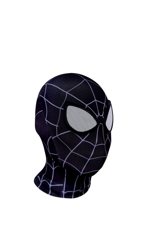 3鋼鉄のスパイダーマンの連体のマイルズのマスクの服装のcos英雄の遠征の頭のカバーのマスクは目のマスクを責めます。|undefined