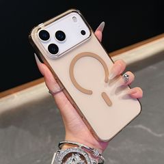高透适用iPhone17PROMAX手机壳PC硬壳磁吸苹果16高级感防摔保护套
