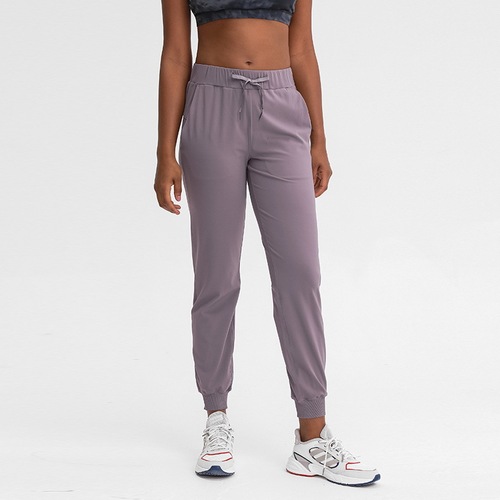 New style nude brushed fashion casual yoga pants women's loose running fitness pants slim fit leggings sports pants