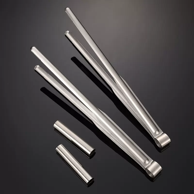 埃恩304不锈钢公筷夹子多规格酒店烤肉尖嘴夹烧烤大号钳子家用工