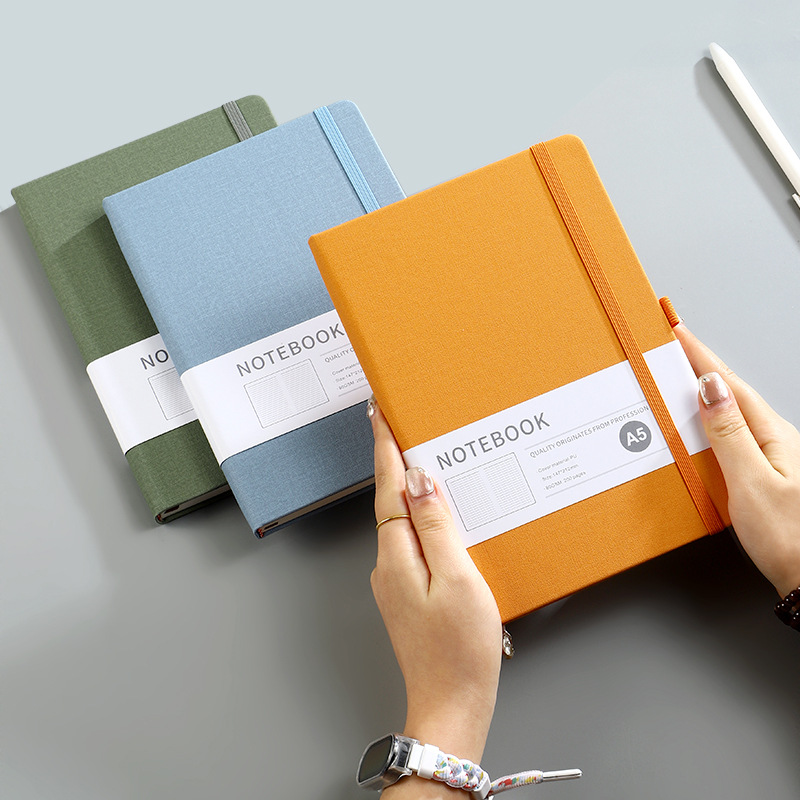 a5肤感绑带笔记本批发a7随身迷你记事本a6商务小本日程本定制logo