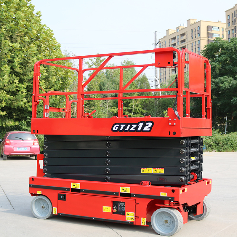 移动剪叉履带式升降机登高车电动液压自行走升降平台可移动