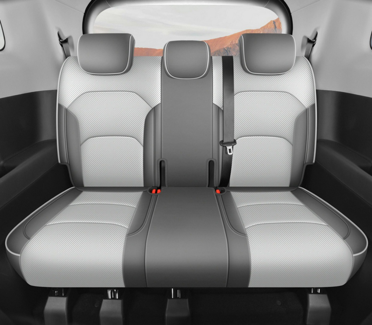 Wuling Starlight 730 Special Car Seat Cover for All Seasons, Fully Surrounded Cushion Leather Breathable Perforated Seat Cover