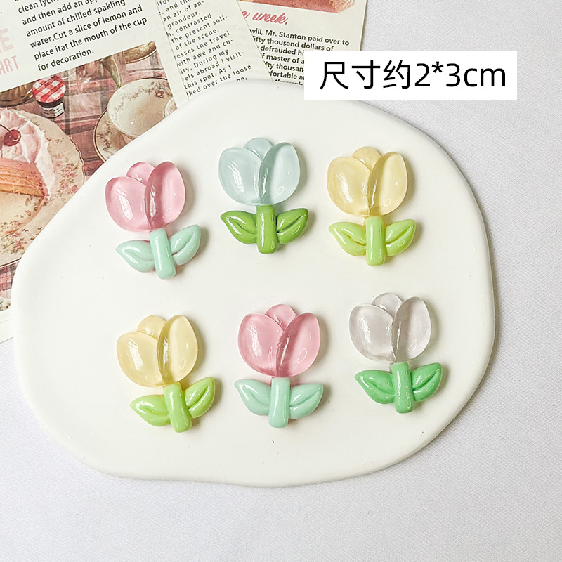 Diàndòngchē Tulip Car Stickers Electric Vehicle Decoration (Auto Parts and Accessories) - tulip-colorful-6-pcs-with-base-glue