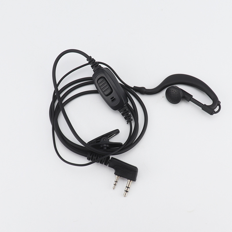 好易通对讲讲机耳机线对讲电话机通用型高档耳挂式抗拉耳麦HYT