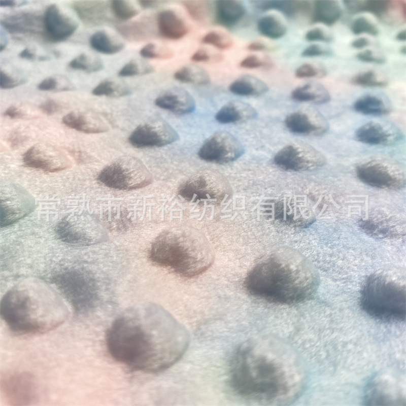 2021新款 法兰绒扎染压泡  扎染法兰绒布 家纺家居睡衣毯子面料