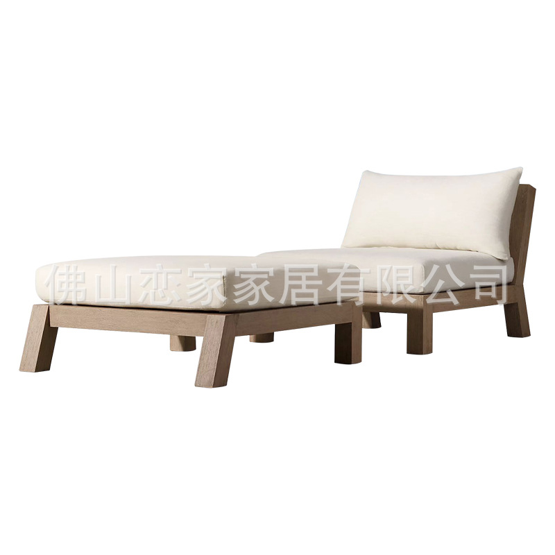 Terraza completa de teca al aire libre americana Terraza Ocio B & B Jardín Jardín Al aire libre Solárium de madera maciza Sofá Silla