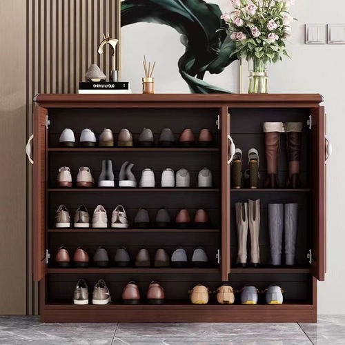 ZSR all-aluminum shoe cabinet home door brown storage cabinet outdoor balcony waterproof sunscreen storage cabinet can