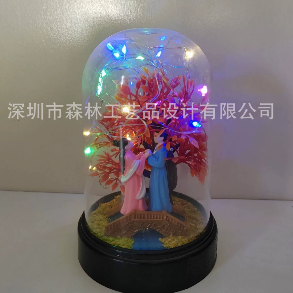 Креативные подарки для студентов и детей, подарки на день рождения, светящиеся европейские прозрачные стеклянные пылезащитные настольные украшения своими руками