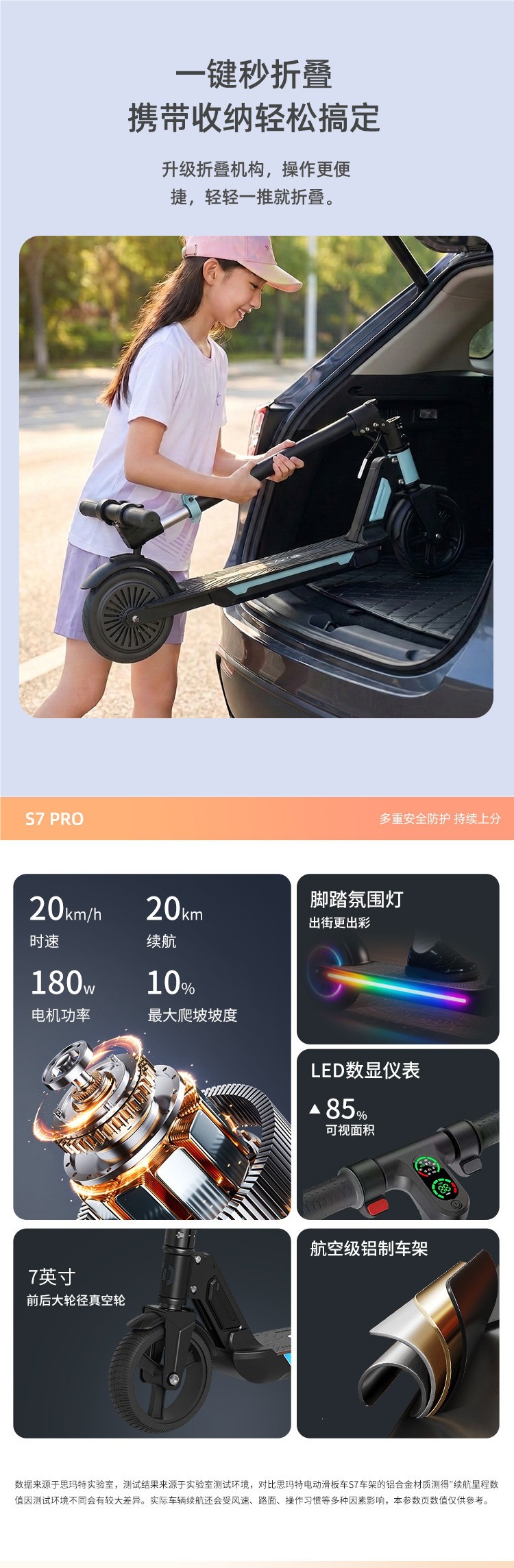 Smart electric scooter, mini, foldable, electric vehicle, a great gift for adults and children, a convenient means of transportation, two-wheeled vehicle