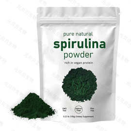 现货实拍跨境螺旋藻粉100g富含纯素蛋白钝顶螺旋藻提取物SC工厂