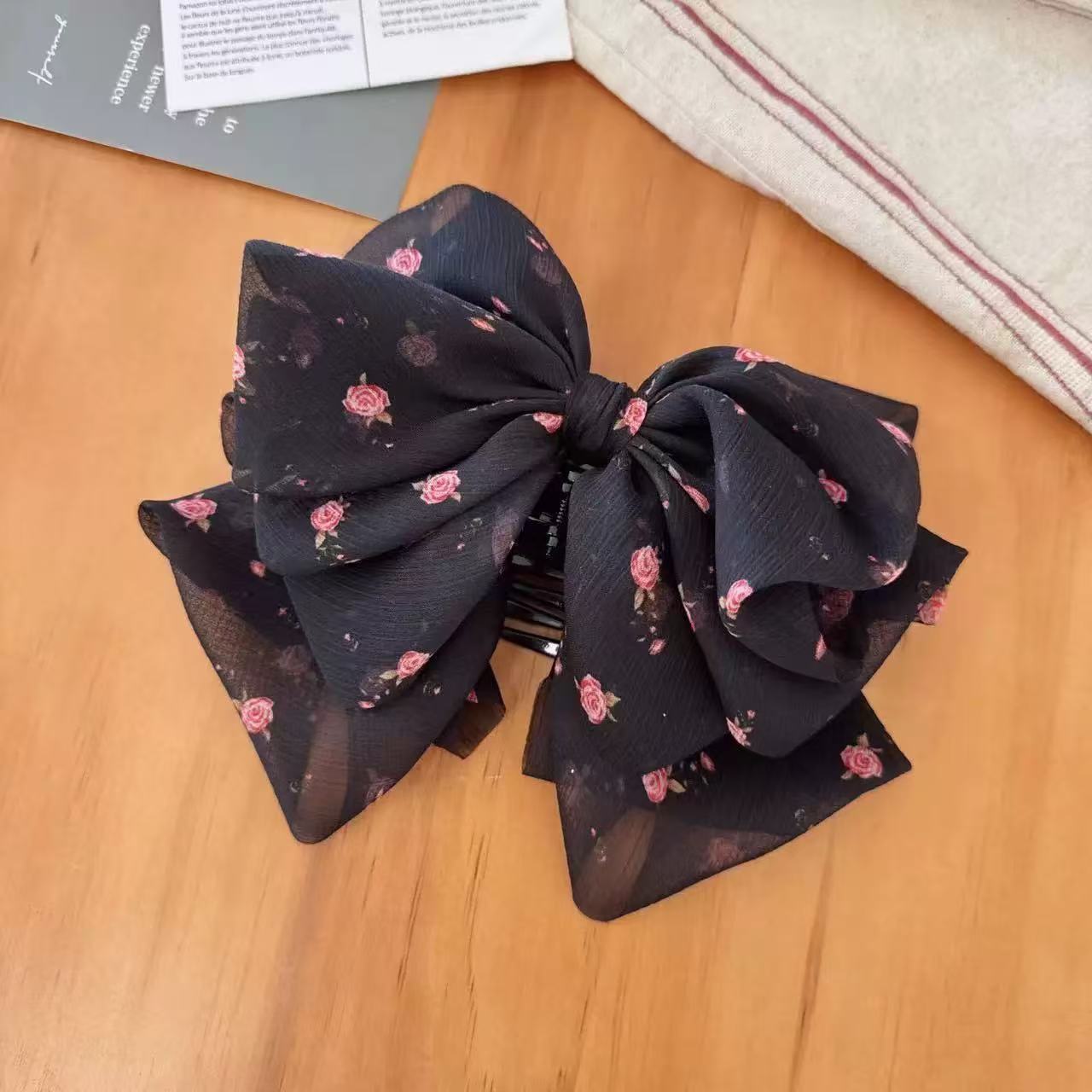 26#나비 인기 원단 & 포니테일 클립