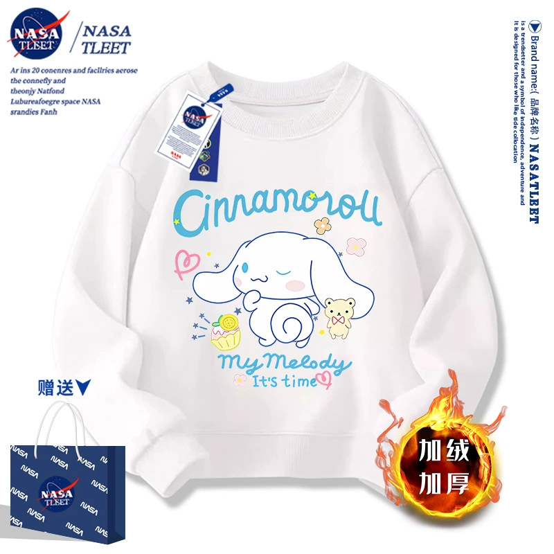 NASA совместимый новый мультяшный стиль студент верхняя одежда осень-зима милый песик Cinnamon dog Cinnamoroll толстовка