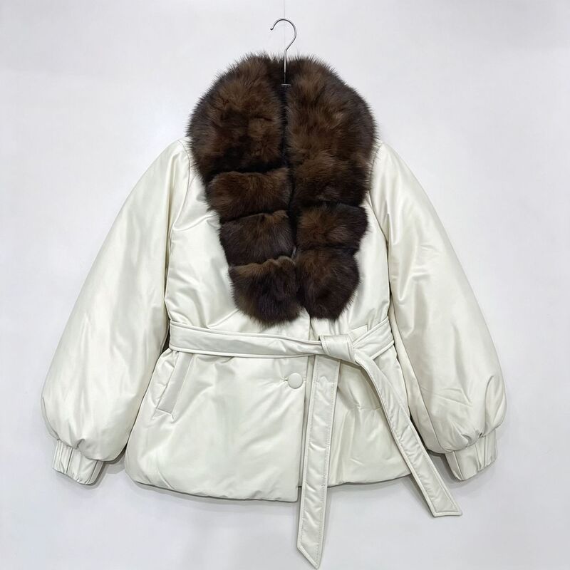 2026 Winter New Style Women's Short Loose Down Jacket with Large Fur Collar, White Duck Down, Thickened Parka 2026 Winter New Style Women's Short Loose Down Jacket with Large Fur Collar, White Duck Down, Thickened Parka