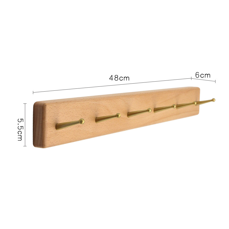 Fábrica directa sin perforación gancho de ropa de nuez negra puerta de entrada gancho de llave de pared almacena gorras de ropa de puerta image 10