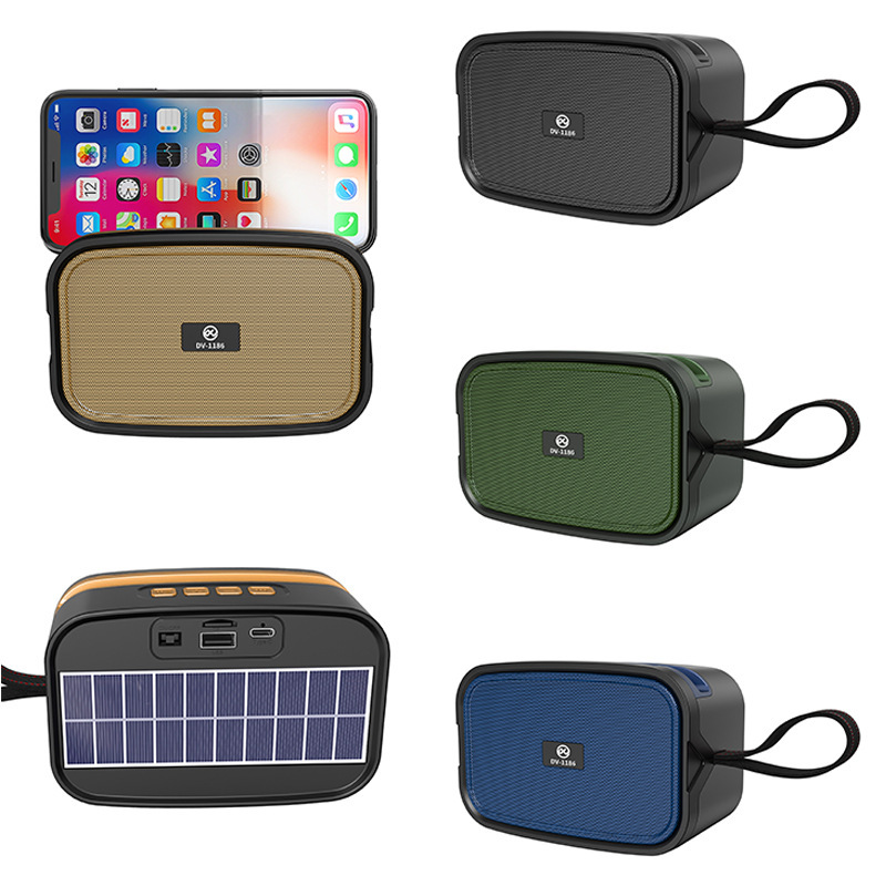 ソーラー Bluetooth スピーカー小型屋外 Bluetooth スピーカーカードサブウーファースピーカー便利|undefined