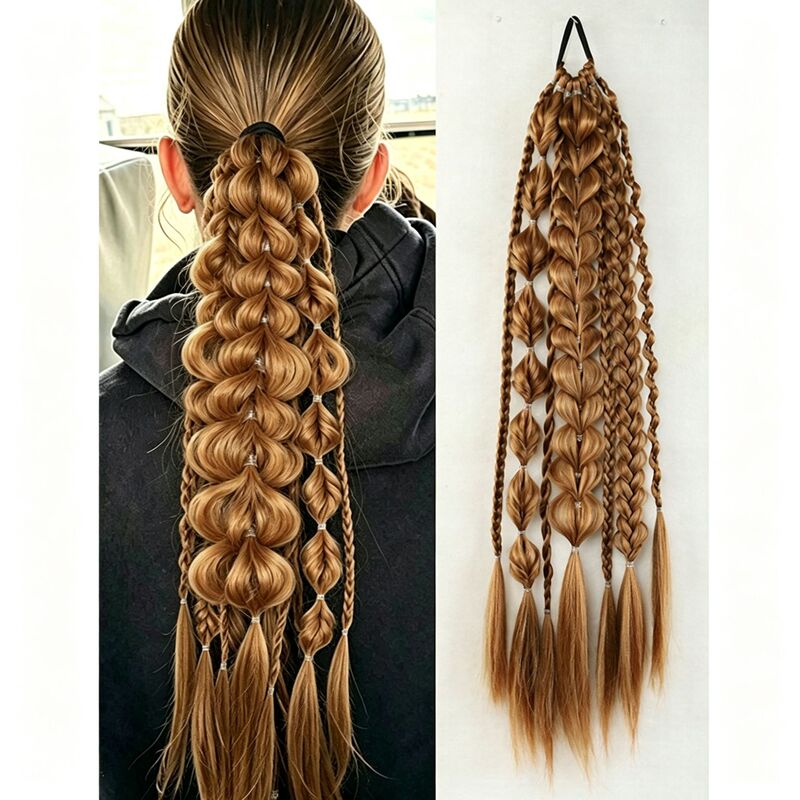European and American style wigs, braided hairstyles, lantern braid, bubble braid, twist braid, ponytail, realistic hair, fashionable and trendy, for a cool and stylish look, twist braid for boxing European and American style wigs, braided hairstyles, lantern braid, bubble braid, twist braid, ponytail, realistic hair, fashionable and trendy, for a cool and stylish look, twist braid for boxing