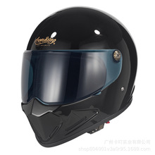 IRONKING复古摩托车头盔3C认证四季机车全盔 玻璃钢材质 KD-2