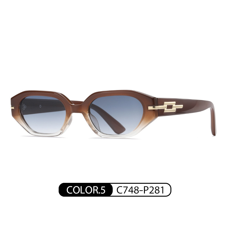 2023 nuevas gafas de sol personalizadas para hombres y mujeres GM mismo estilo pequeño marco gafas de sol de marca de moda 6504 gafas de sol a prueba de rayos UV