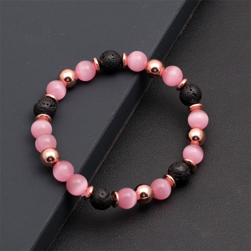Fashion Geometric Beaded Bracelets Handmade Opal Copper Bracelets