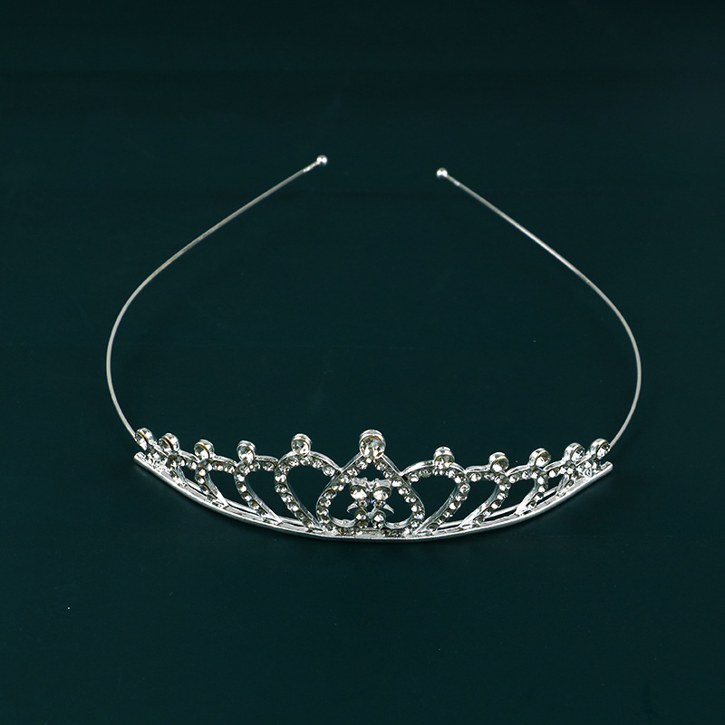 Nueva Boda nupcial accesorios tocado moda popular rhinestone corona diadema tocado fábrica al por mayor