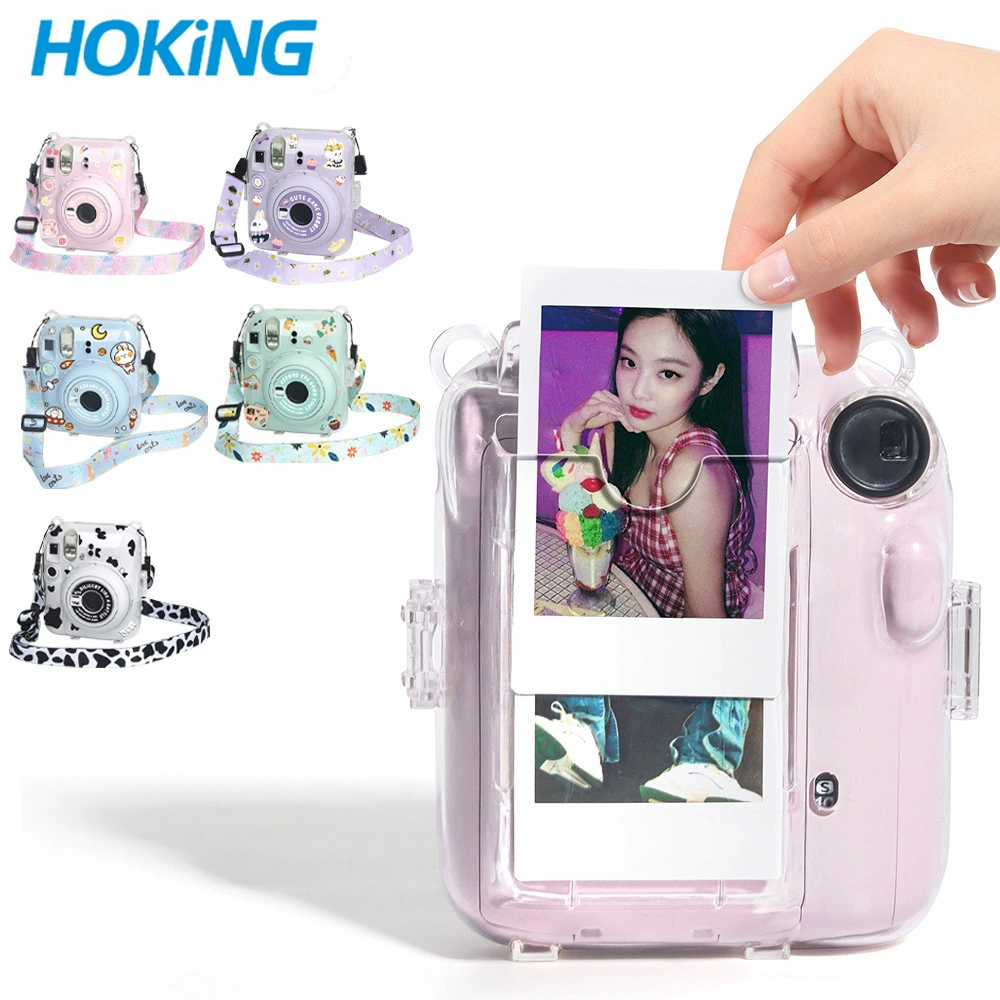 Polaroid, прозрачный защитный чехол, наклейка, подтяжки, набор, три в одном