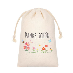 Cross-Border German Station Thank You Gift Bag Party Bag Wedding Party Holiday Drawstring Drawstring Packaging Bag Cotton Bag