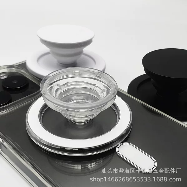 Magnetic Airbag Bracket Transparent Airbag Mobile Phone Magnetic Lazy Bracket Telescopic Folding Airbag Magnet Bracket