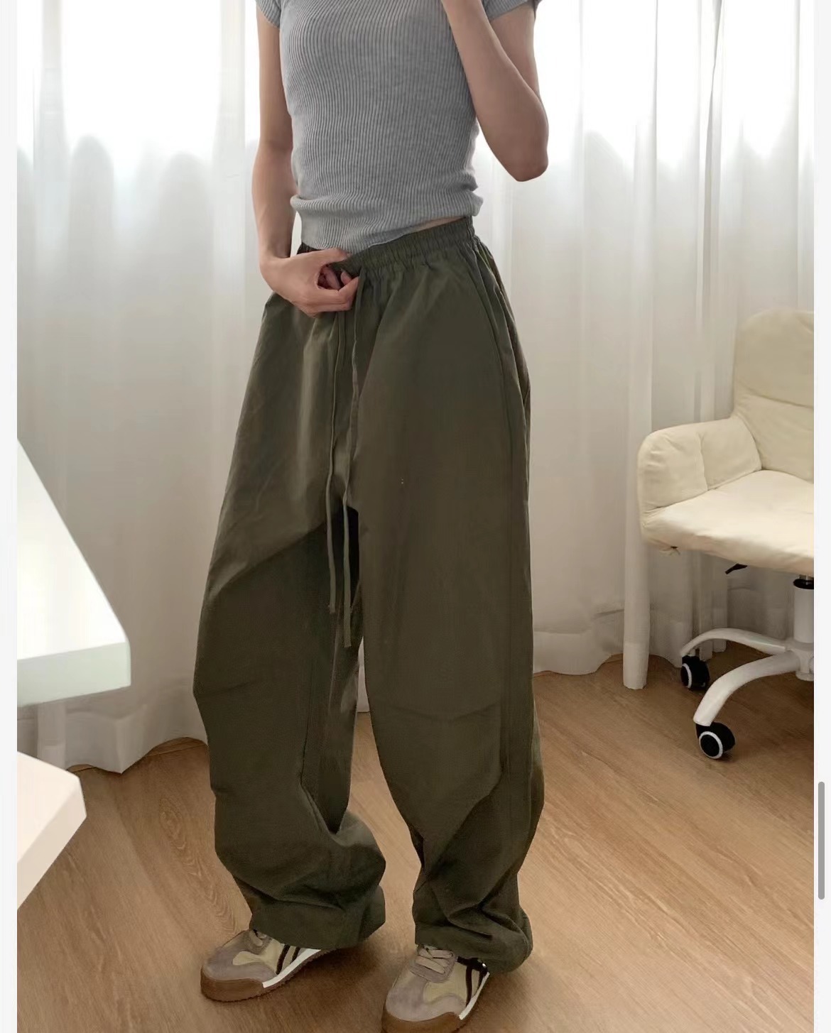 회색 녹색 정사이즈