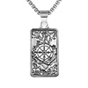 Genuine accessory, retro pendant stainless steel, necklace, wholesale, European style