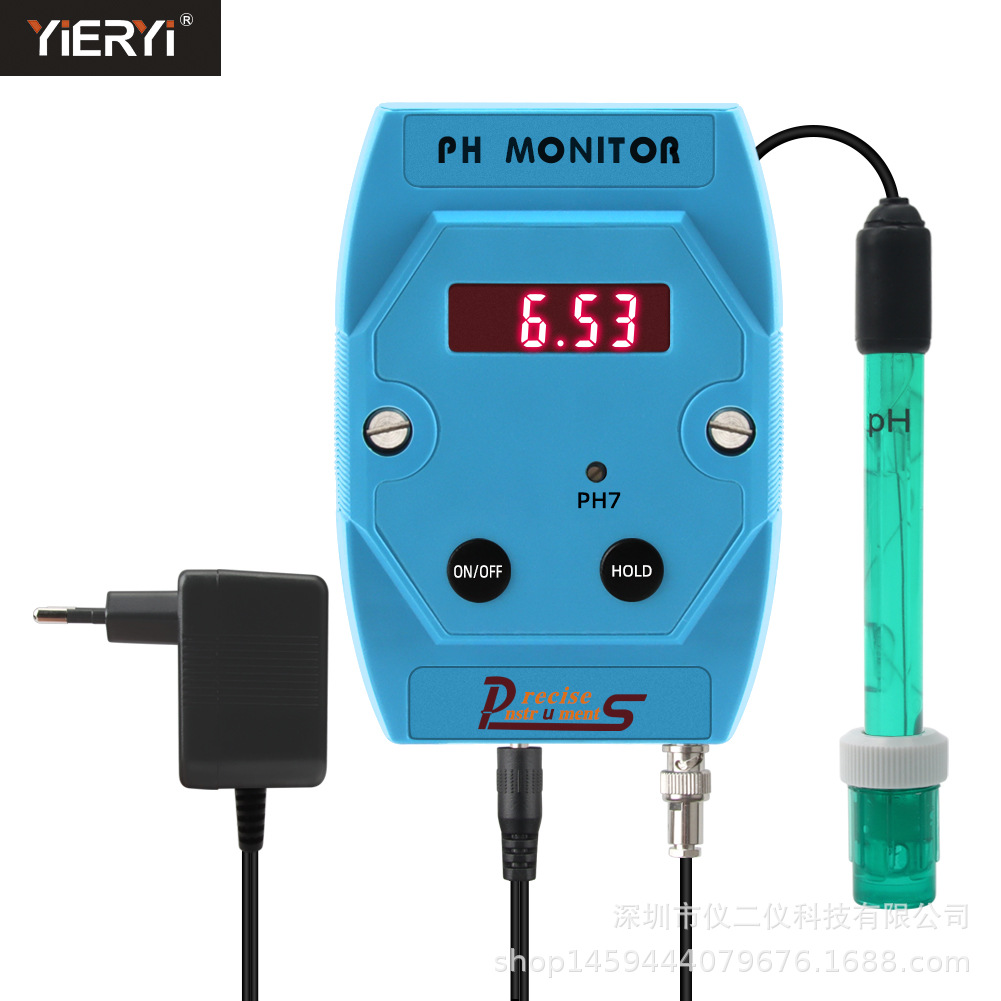 挂壁式数显在线PH检测仪 PH酸度计测试仪鱼缸污水饮用水检测仪