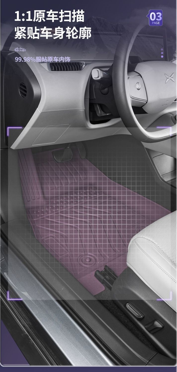 Suitable for Camry Floor Mats, Colorful Tpe Car Floor Mats for 06-24 Models, Specifically for Toyota Hybrid Vehicles, Original Car Wear-Resistant