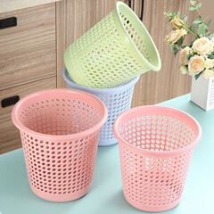 紙かご家庭用蓋なし客間トイレ特大トイレ厚いゴミ箱プラスチックゴミ箱家庭用透かし彫り