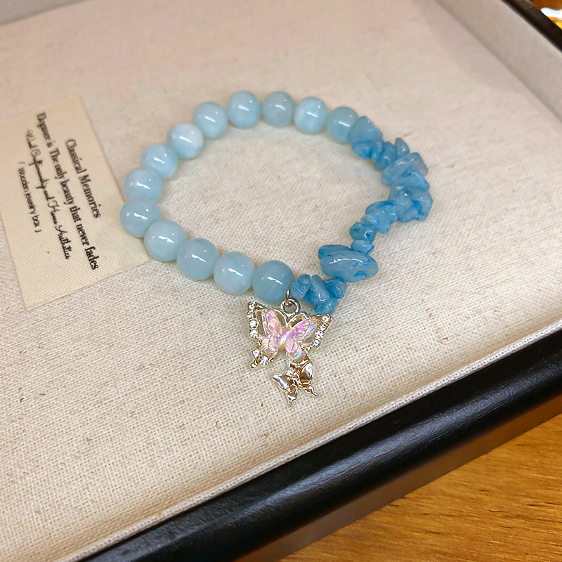 Brazalete con cuentas multicapa de cuentas de mijo de estilo bohemio para niñas, estilo étnico de verano, lujo ligero, joyería de mano retro de nicho