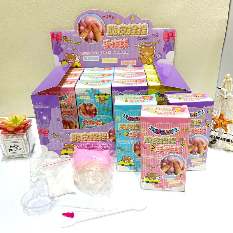 New DIY Crispy Squeeze Ball Craft Kit, Desktop Stress Relief Toy for Children, Handmade Student Toy New DIY Crispy Squeeze Ball Craft Kit, Desktop Stress Relief Toy for Children, Handmade Student Toy