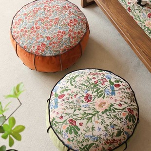 French Style Light Luxury Futon Cushion Thickened High-end Sense Detachable and Washable Household Living Room Tatami Cushion for Lazy People