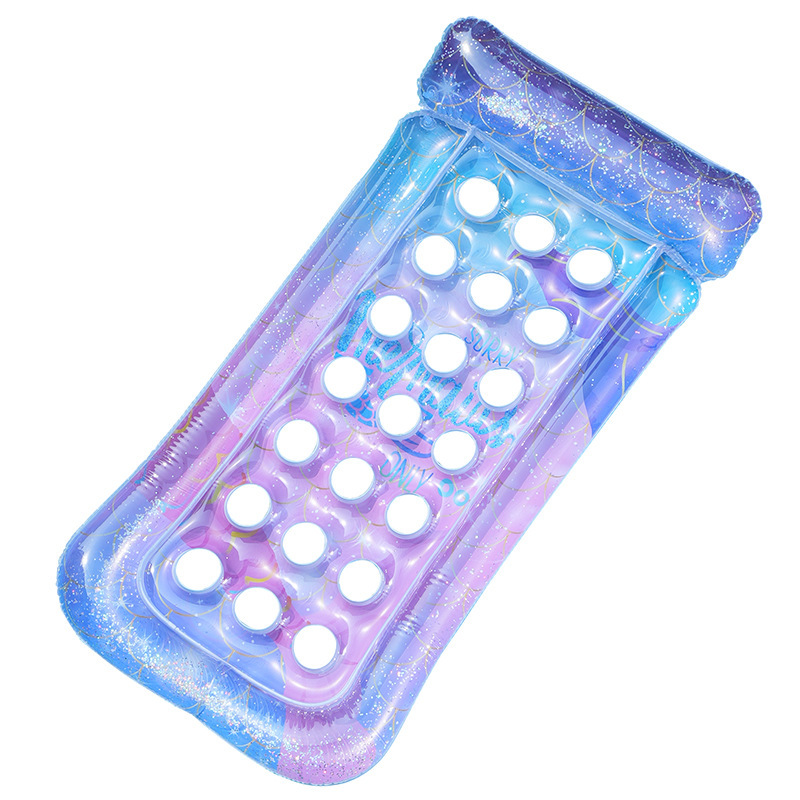 Amazon spot transfronterizo agua inflable flotante gruesa cama flotante sillón agujero tipo hamaca tortuga hoja cama flotante